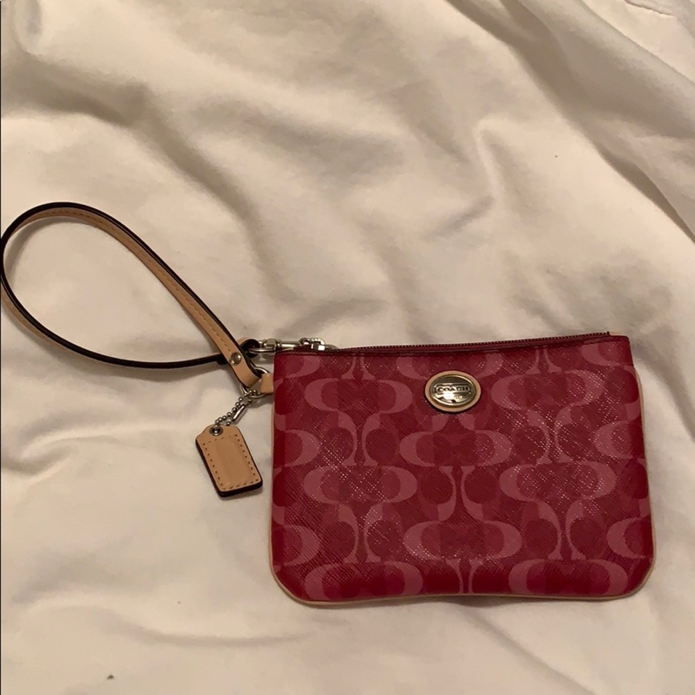 Coach mini wristlet
